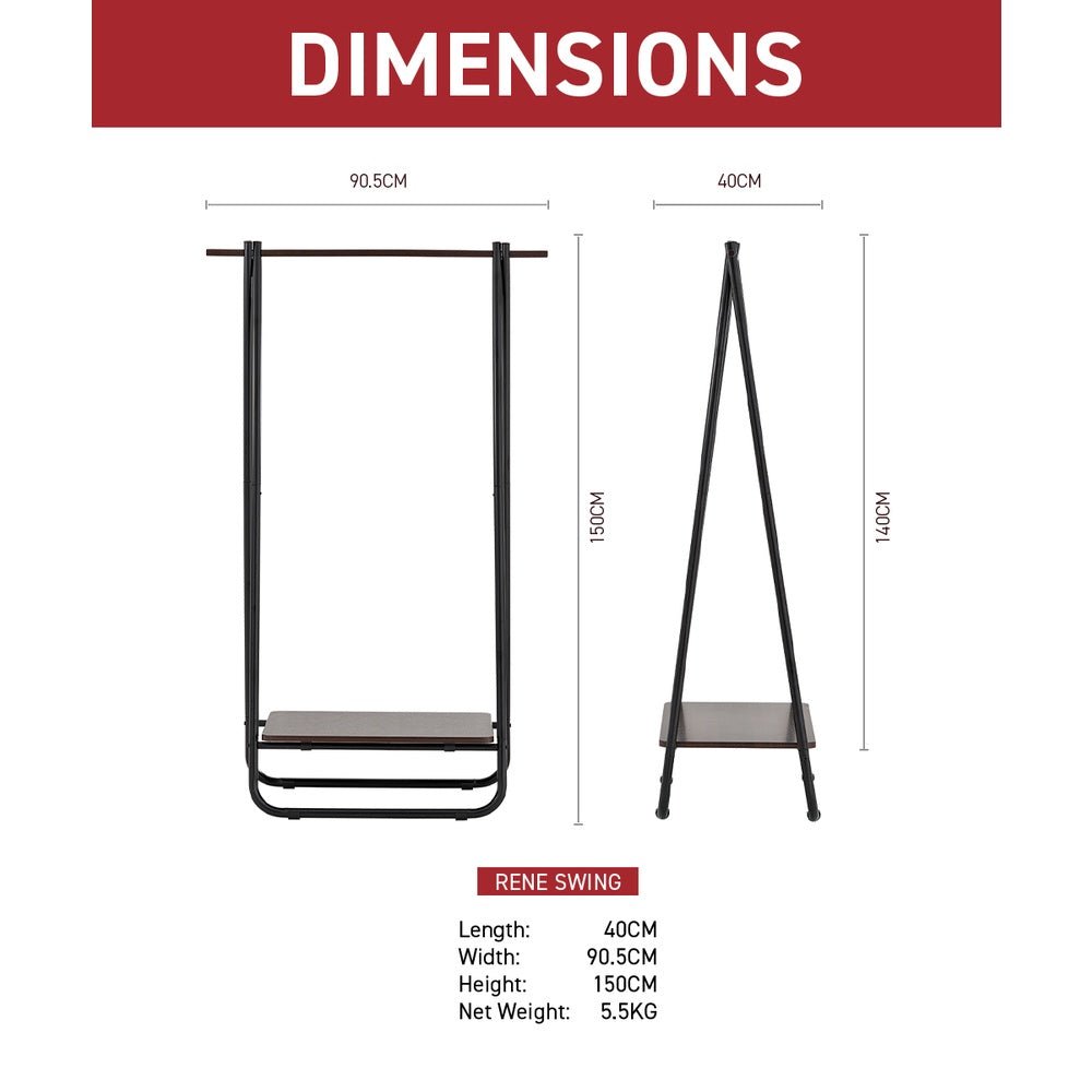 Rene Swing Clothes Storage Rack