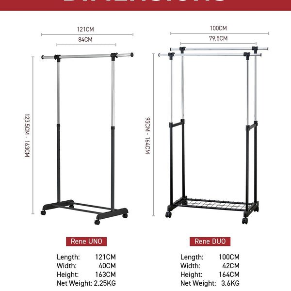 Rene Uno Single Clothes Dryer Rack